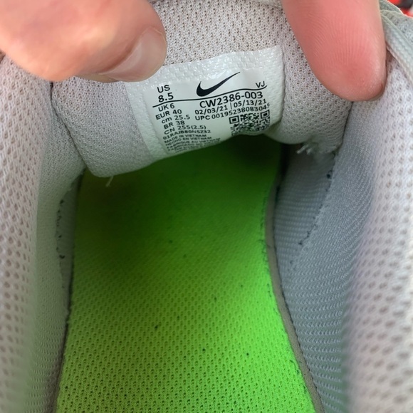 Nike Crater Impact Light Bone Bright Crimson Sneakers Athletic Shoes Size 8,5 - Picture 14 of 15